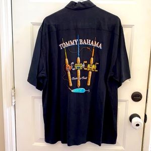 Tommy Bahama 100% silk men’s button down.